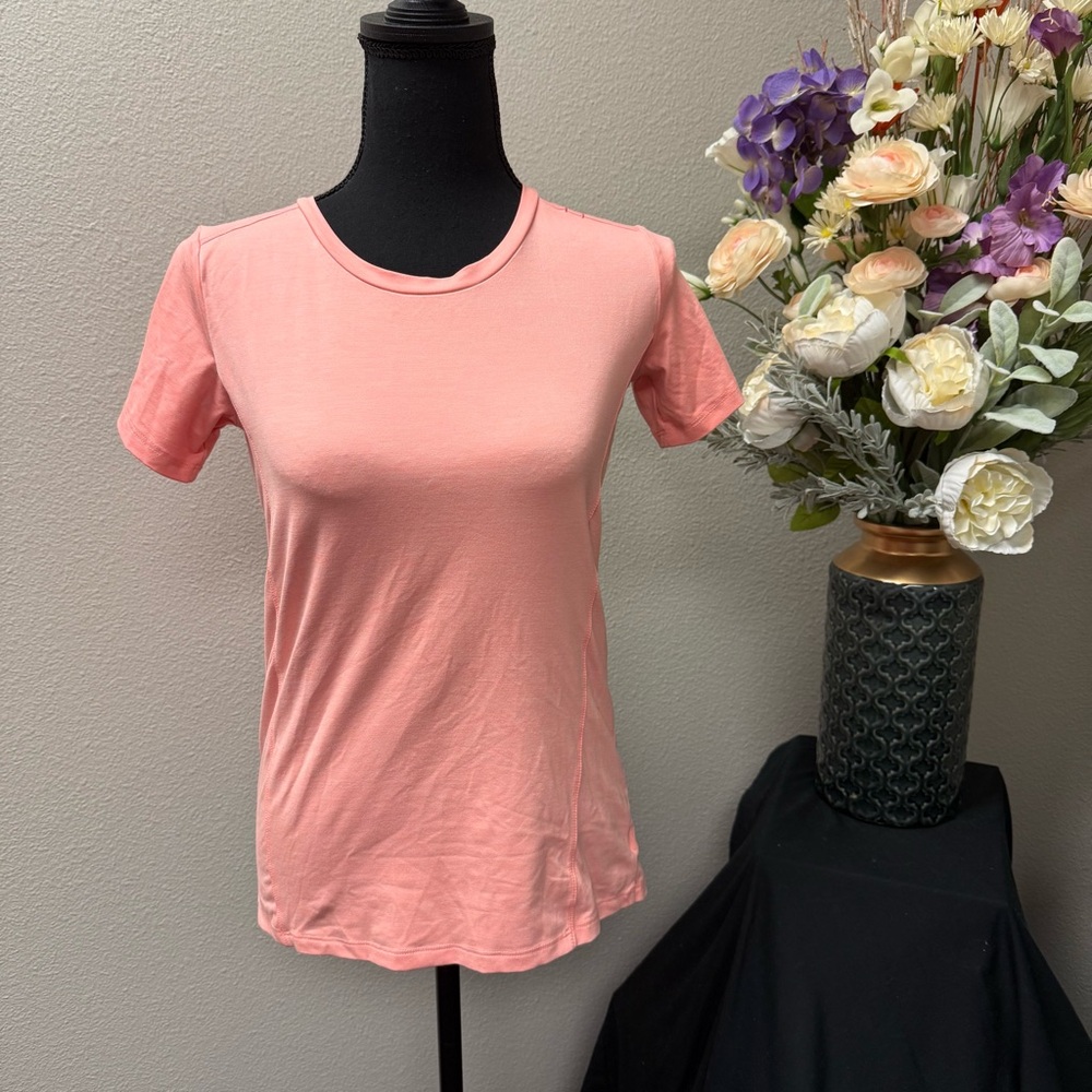 Champion Coral Pink XL (14-16) Performance Tee | Lightweight Activewear T-Shirt